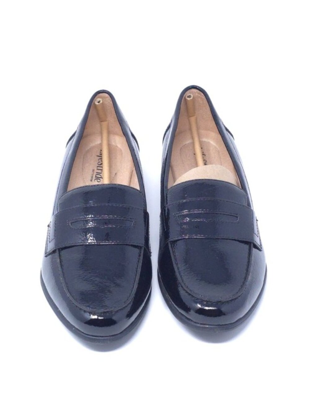 LifeStride Madison Black Loafer Flats 9.5W Faux Leather Comfy - Picture 6 of 9